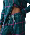 Piżama damska flanelowa Triumph Boyfriend PW 01 X zielona 