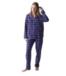 Piżama damska flanelowa Triumph Boyfriend PW 01 X fiolet