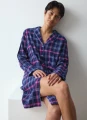 Koszula nocna Triumph Boyfriend NDW 01 X Checks flanela fiolet