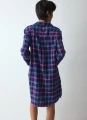 Koszula nocna Triumph Boyfriend NDW 01 X Checks flanela fiolet