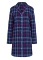 Koszula nocna Triumph Boyfriend NDW 01 X Checks flanela fiolet