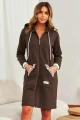 Szlafrok damski/bluza  Doctor nap SMZ 4508 bawełna brąz