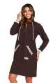 Szlafrok damski/bluza  Doctor nap SMZ 4508 bawełna brąz