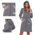 Szlafrok damski/bluza  Doctor nap SMZ 4508 dark grey