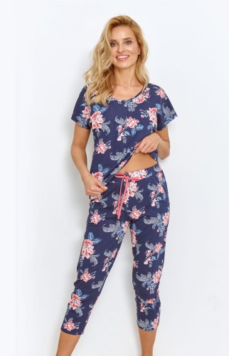 Piżama damska TARO 2881 Ellie granatowy