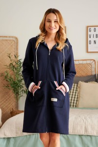 Szlafrok damski/bluza  Doctor nap SMZ 4508 navy