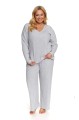 Piżama damska Doctor Nap PM 7164 szara wiskoza