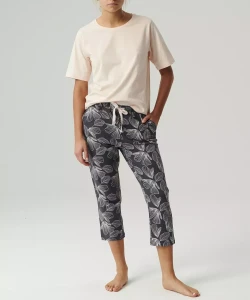 Piżama damska Atlantic NLP-488 pudrowy  duże rozmiary