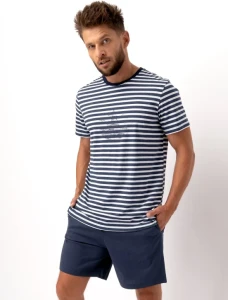 Piżama męska Key MNS344 granatowa