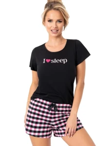 pizama damska bawelna donna sleep short.webp