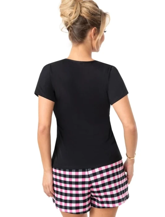 pizama donna sleep short czarna.webp