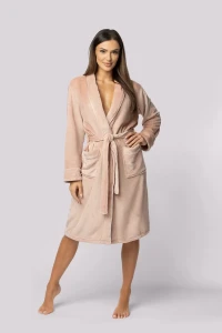 szlafrok envie comfy pudrowy róż.webp