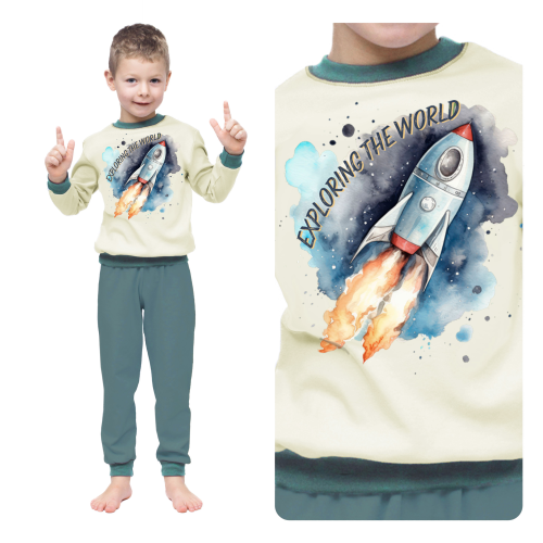 pizama chlopieca marcikowski kosmos.webp
