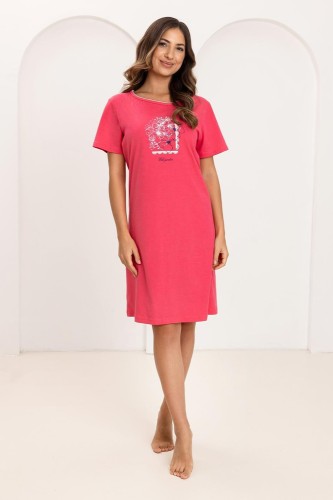Koszula nocna damska Regina 174 malinowa