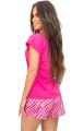 Piżama damska Donna Zebra short fuksja