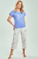 Piżama damska Taro 3533 Elora niebieska