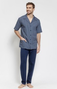 Piżama męska Taro 3485 Robin rozpinana  3xl-4xl