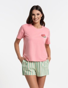 Piżama damska Moraj PDD3200-019 róż krótka