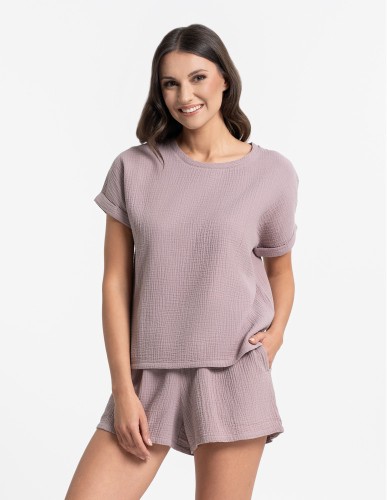 Piżama damska Moraj PDD3500-019 muslinowa