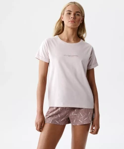 Piżama damska Atlantic NLP-508 pudrowy róż 